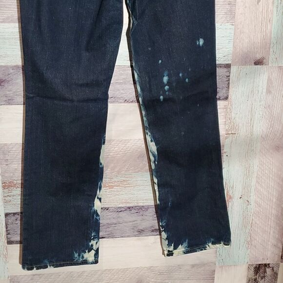 Levi's 505 Custom Bleach Dyed Denim Jeans Sz 10 Med Ladies 623 - Picture 9 of 11
